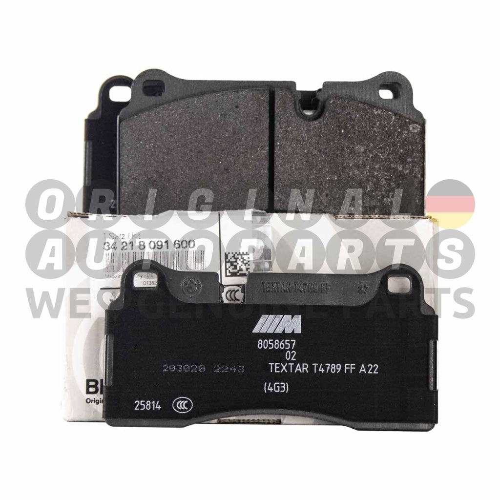 Genuine Bmw M Performance Brake Pads Set Rear M2 F87 (M3 F80 M4 F82 F83) 34218091600