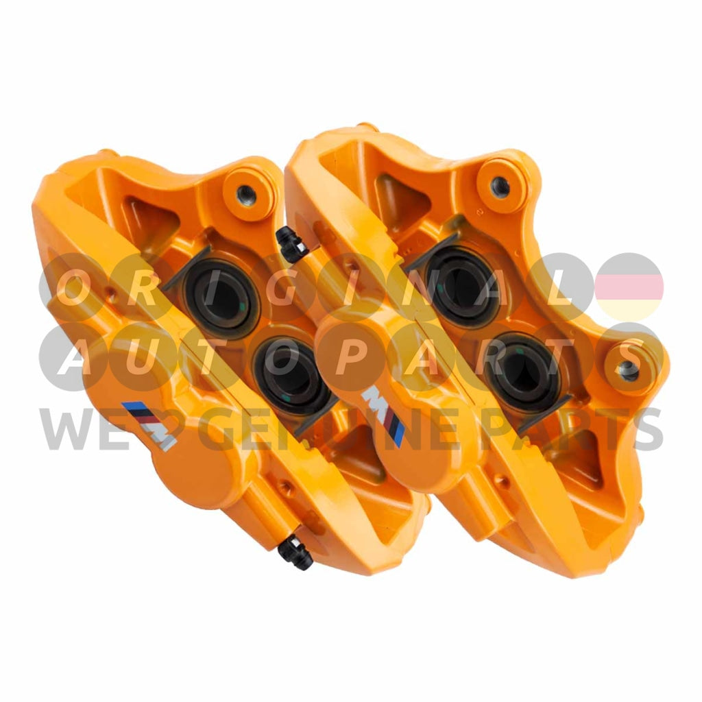 Genuine BMW M Performance Brake Caliper Set front 4-Piston orange 34106875655 34106875656