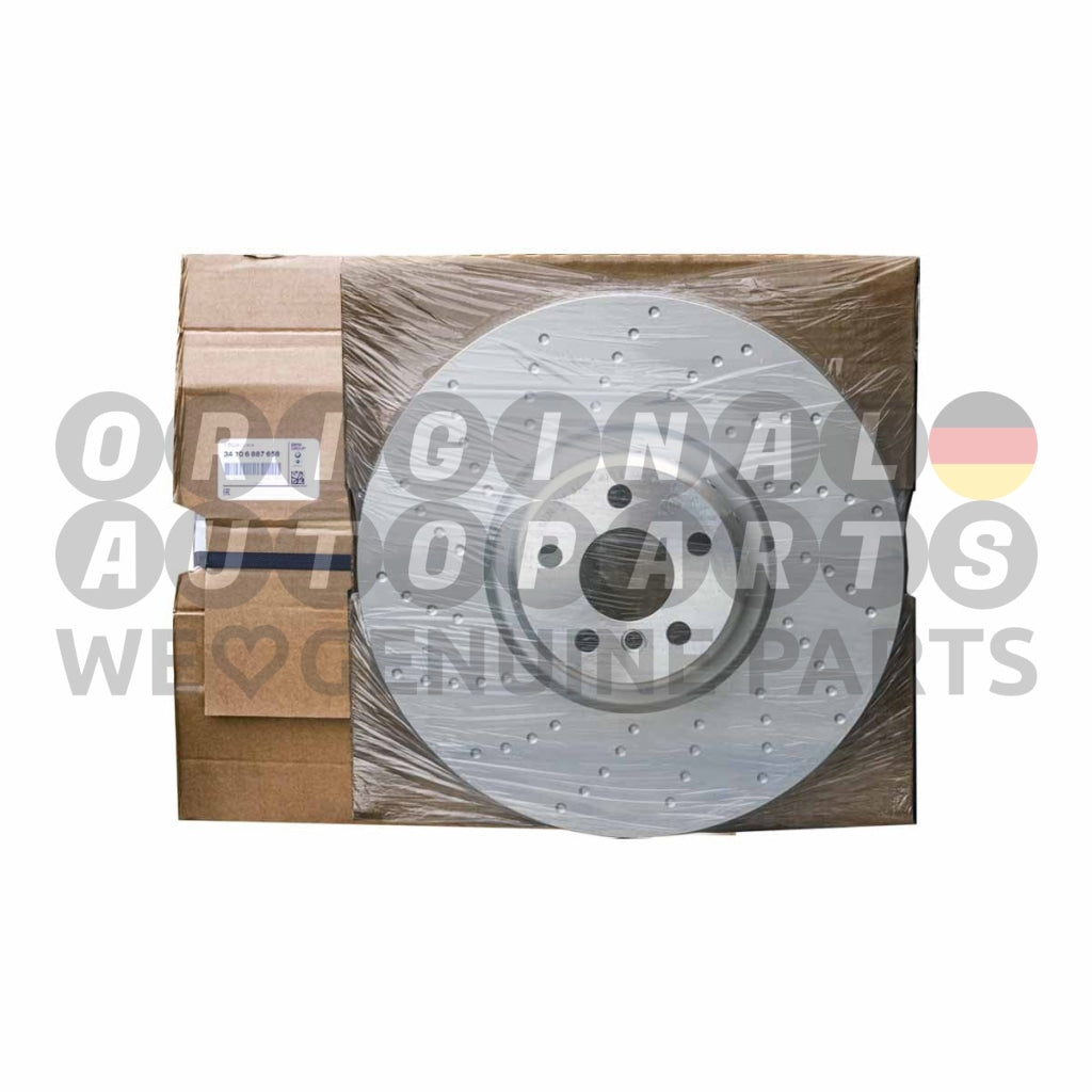 Genuine BMW M Performance Brake Disc Rotor front right 395x36mm 5' G30 G31 6' G32 7' G11 G12 34106887658