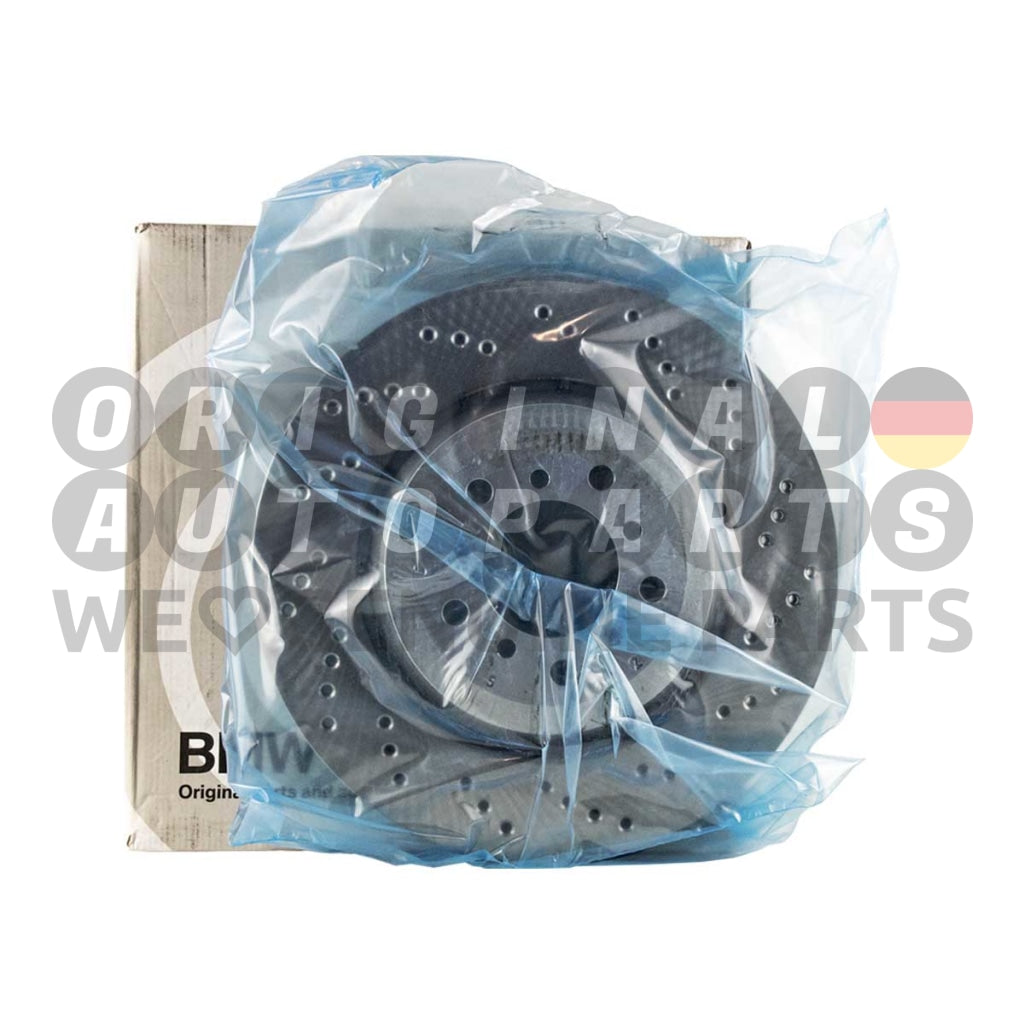 Genuine BMW BRAKE DISC ROTOR front left 345x28mm M3 E46 CSL 34112282445