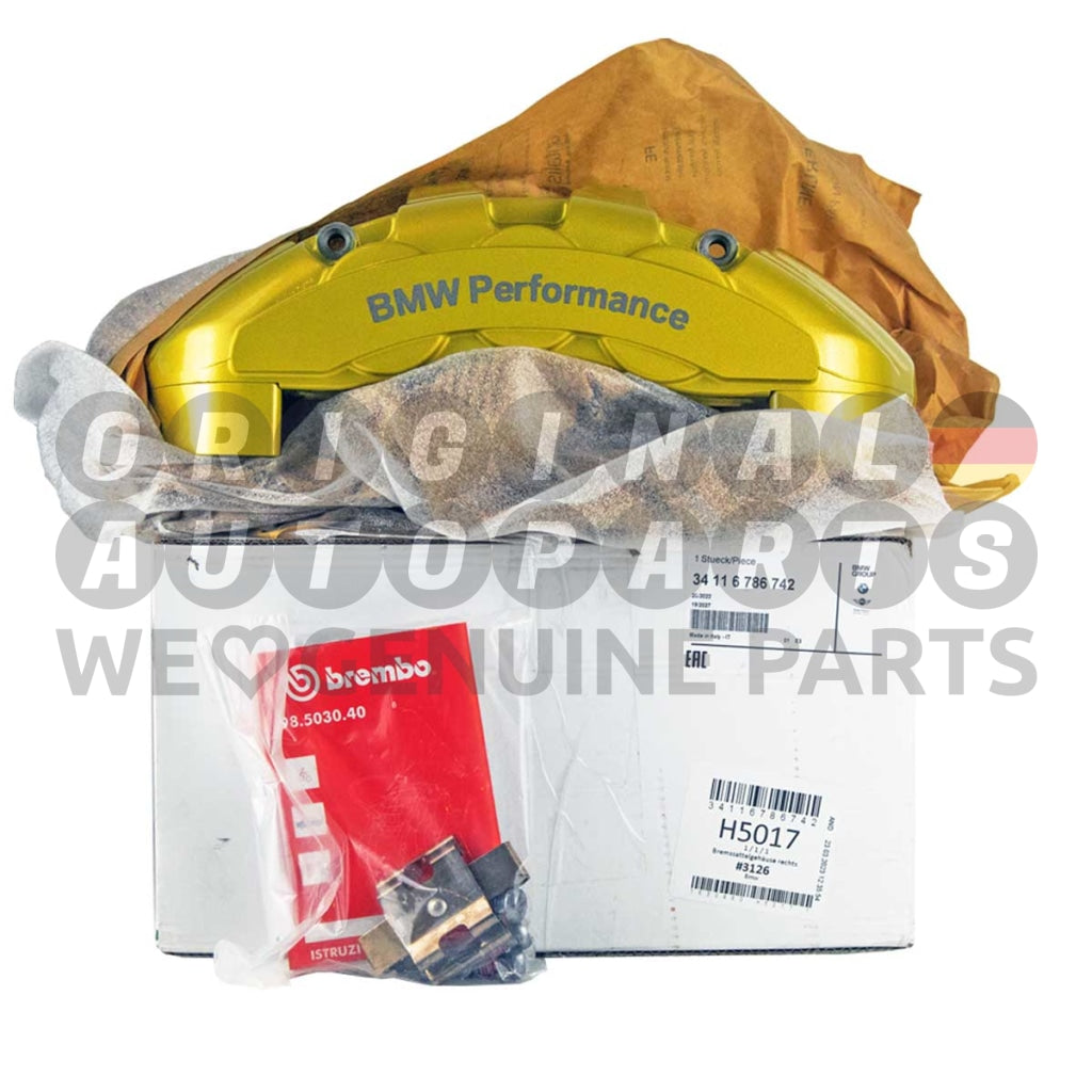 Genuine BMW Performance Brake Caliper front right E81 E82 E87 E88 E90 E91 E92 E93 34116786742