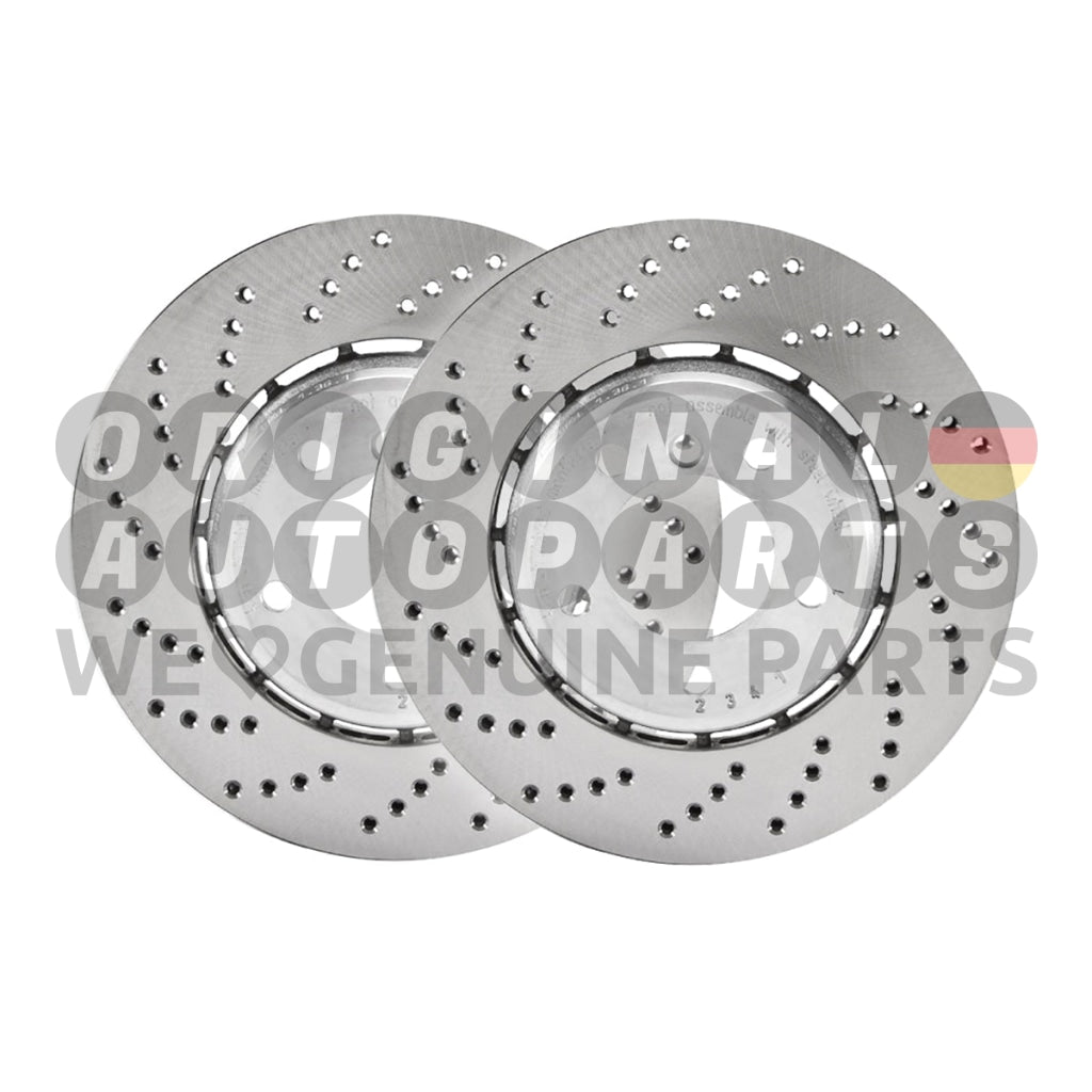 Genuine BMW Brake Disc Rotors Set front left + right 395x36mm M5 F90 34117991101 34117991102