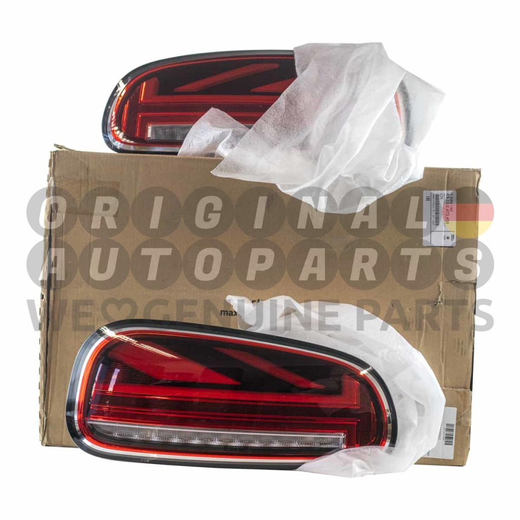 Genuine MINI F54 Clubman Union Jack LED Tail Rear Lights Set Chrome Edition 63132473459